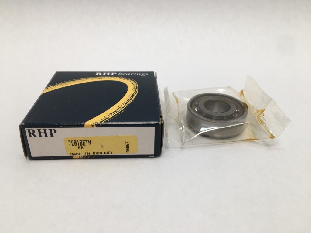Angular Contact Ball Bearing – 12 mm ID, 32 mm OD, 10 mm Width, Open, 40° Contact Angle, Polyamide Cage