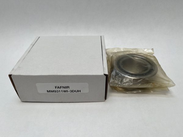 Fafnir MM9311WI-3-DUH bearing in plastic packaging next to its labeled box