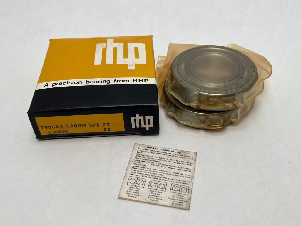 Super Precision Angular Contact Ball Bearing 30x55x13 mm, 25 Degree Contact Angle, Phenolic Cage, Duplex Universal Medium Preload
