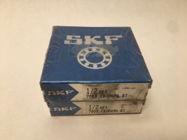 SKF 7009CD/PA9A DT angular contact ball bearing, two boxed 1/2 sets stacked
