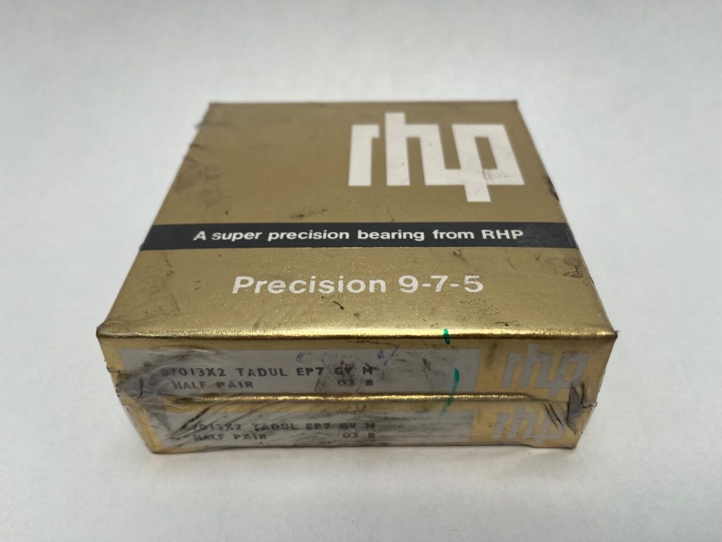 Matched Duplex Pair Angular Contact Ball Bearings 65x100x18 mm 15° Light Preload ABEC 7