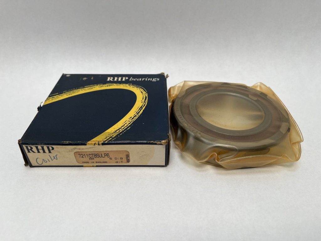 Angular Contact Ball Bearing - 55 mm ID, 100 mm OD, 21 mm Width, Open, 15° Contact Angle, Light Preload, Phenolic Cage, ABEC 3