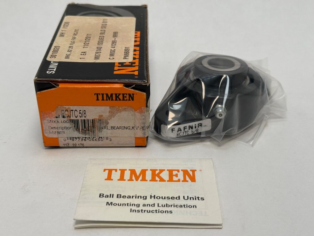 Two-Bolt Flange Mounted Ball Bearing Unit, 5/8 in Bore, Concentric Locking Collar