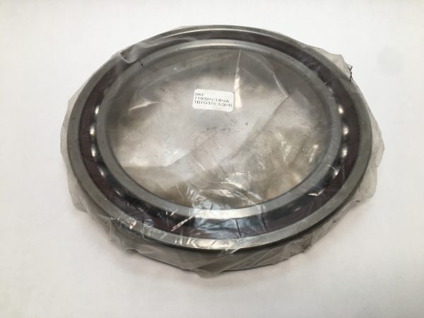 SKF 71932ACDP4ATBTG375 angular contact ball bearing, wrapped in plastic, with identifying label visible