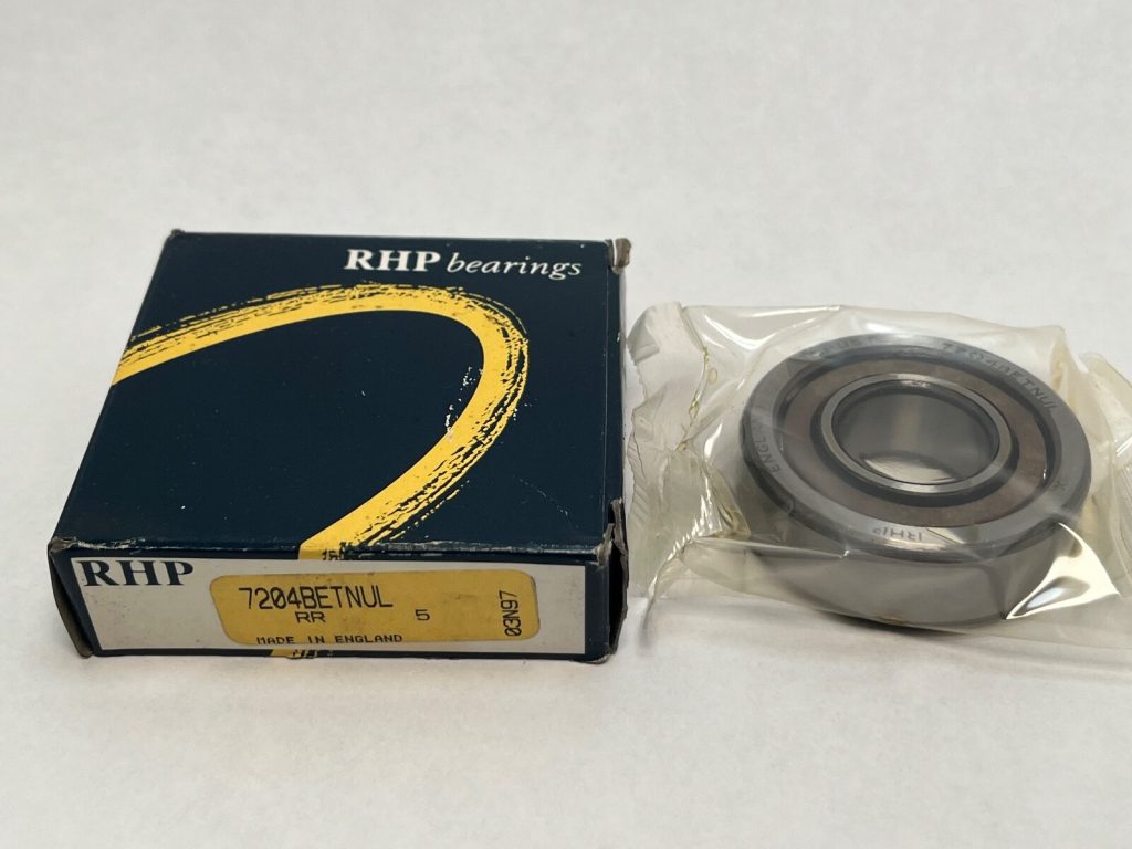 Angular Contact Ball Bearing – 20 mm ID, 47 mm OD, 14 mm Width, Open, 40° Contact Angle, Polyamide Cage, Light Preload