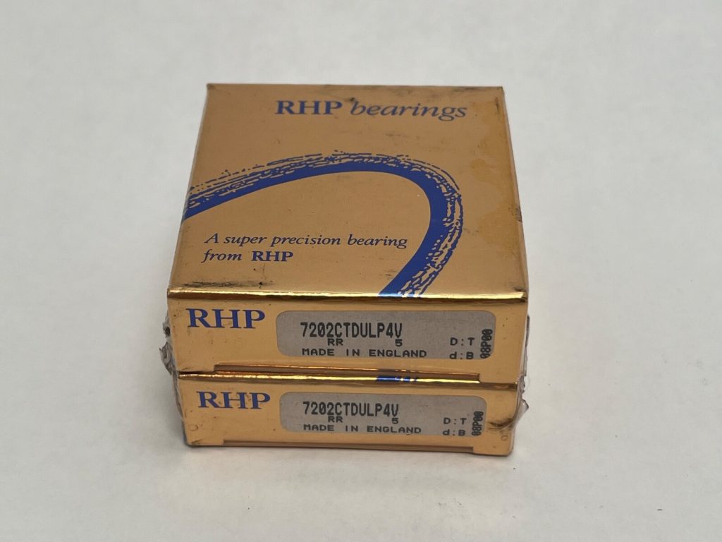 Angular Contact Ball Bearing - Straight Bore, 15 mm ID, 35 mm OD, 11 mm Width, Open, 15° Contact Angle, Light Preload, P4 Super-Precision, Matched Pair.