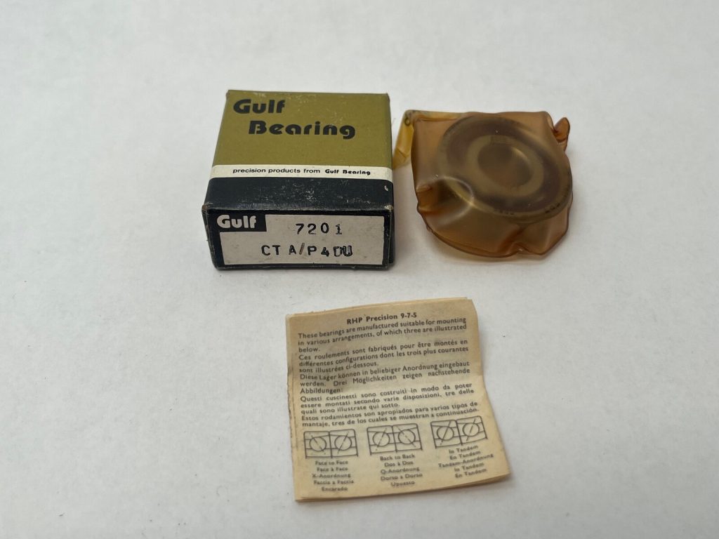 Angular Contact Ball Bearing - 12 mm ID, 32 mm OD, 10 mm Width, 15 Degree Contact Angle, Phenolic Cage, Light Preload, ABEC 7 Super Precision