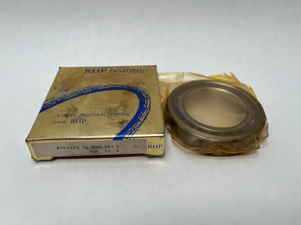 Super Precision Angular Contact Ball Bearing - 50 mm ID, 80 mm OD, 16 mm Width, Open, 15° Contact Angle, Medium Preload, ABEC 7.