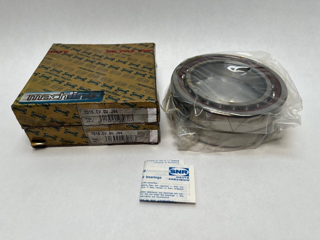 Angular Contact Ball Bearing - 80 mm ID, 125 mm OD, 22 mm Width, Open, 15° Contact Angle, Heavy Preload.