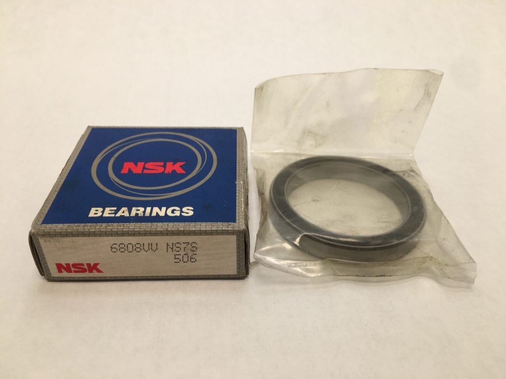 Deep Groove Ball Bearing - Straight Bore, 40 mm ID, 52 mm OD, 7 mm Width, Rubber Seals Both Sides, 68 Extra-Thin Section Series