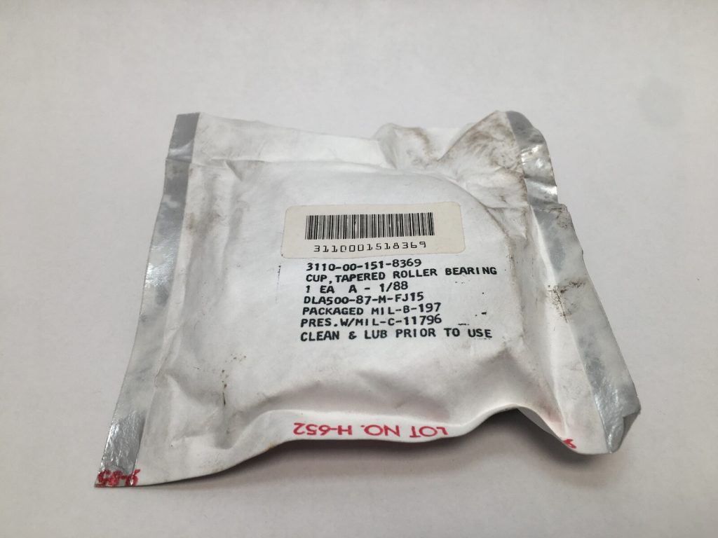 Tapered Roller Bearing Cup, Single Flanged (TSF) - 2.8593 in Cup Outer Diameter, 0.6875 in Cup Width, 3.0741 in Flange Outer Diameter, Class 2, Case-Carburized Steel