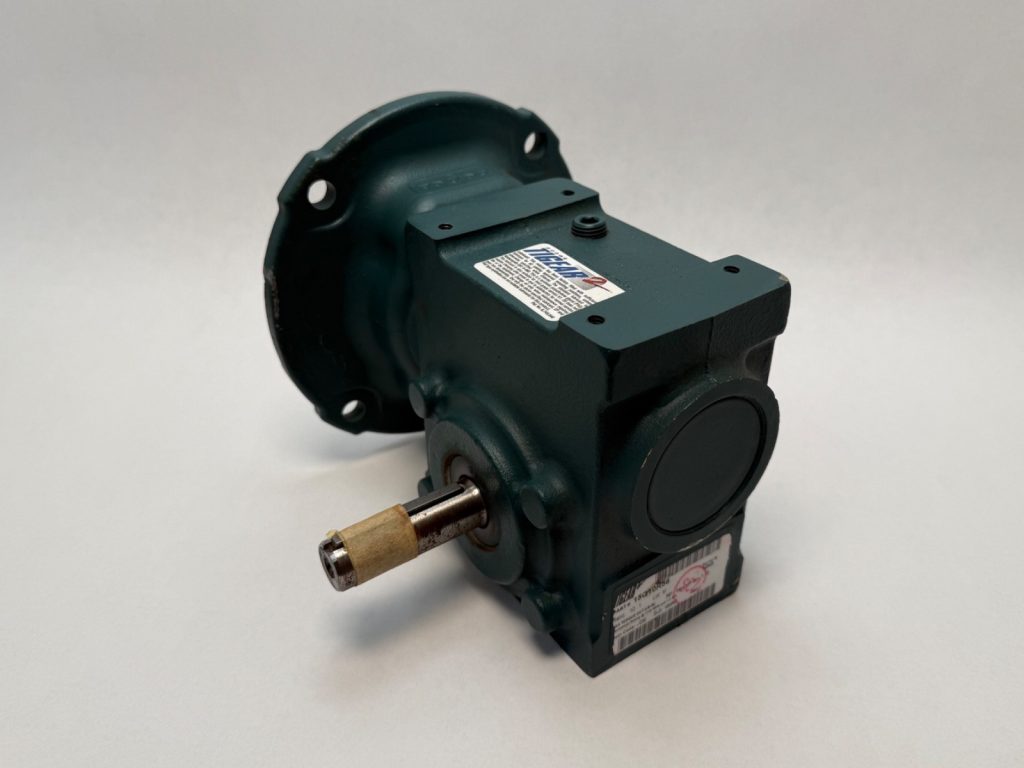 Worm Gear Speed Reducer — Tigear-2, 1.50 in Center Distance, 10:1, 56C Quill Input, 3/4 in Right Solid Output