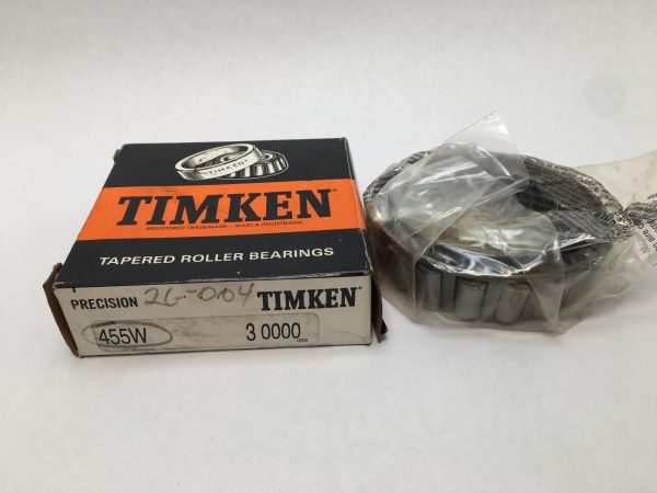 Timken 455W-3 tapered roller bearing cone – image 1