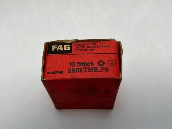 FAG 6201.TBH.P6 deep groove ball bearing – image 1