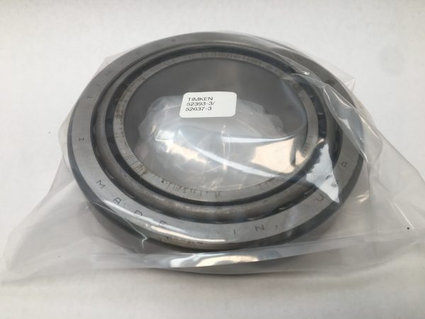 Timken 52393-3/52637-3 tapered roller bearing cone and cup in plastic packaging