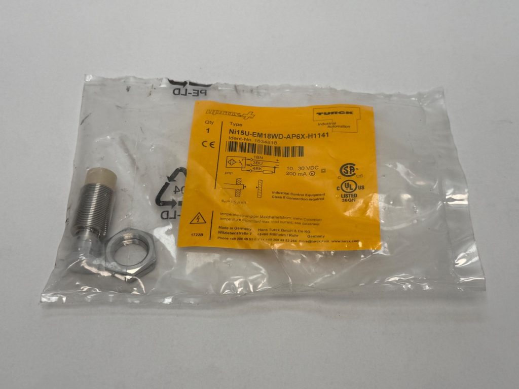 Inductive Proximity Sensor — M18 Stainless, 15 mm Non-Flush, PNP NO, 10-30 VDC, M12 Connector, IP69K