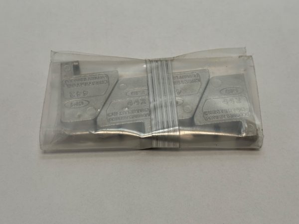Stack of Chesterton 442 CP1 mechanical seal bolt tabs wrapped in plastic