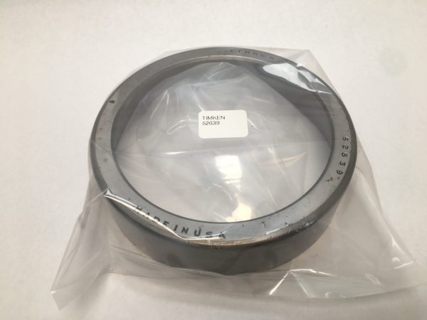 Timken 52639 tapered roller bearing cup, 6-3/8 in OD x 1-9/16 in wide, in plastic packaging