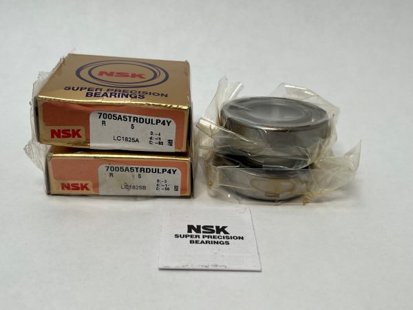 NSK 7005A5TRDULP4Y angular contact ball bearing pair – image 1
