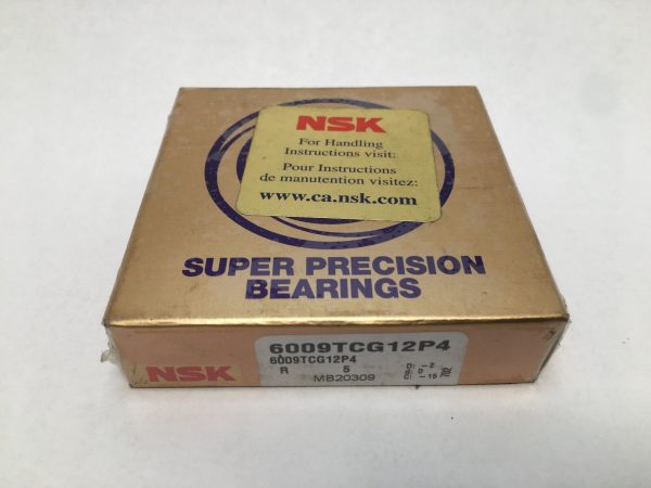 NSK 6009TCG12P4 Super Precision Bearing box on white background