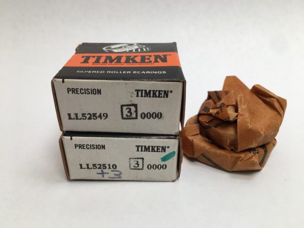 Timken LL52549-3/LL52510-3 tapered roller bearing cone and cup – image 1