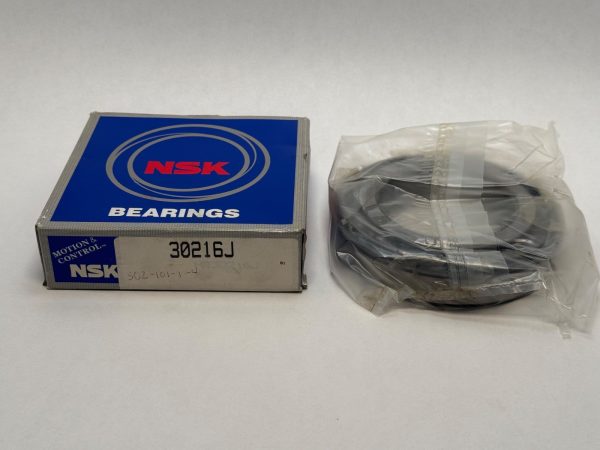 NSK 30216J tapered roller bearing cone and cup, 80 mm bore, 140 mm OD