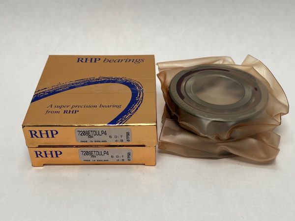 RHP 7208ETDULP4 angular contact bearing pair – image 1