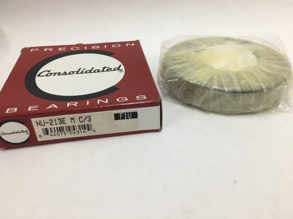 Cylindrical Roller Bearing, NU Design, 65 mm ID, 120 mm OD, 23 mm Width, Brass Cage, C3