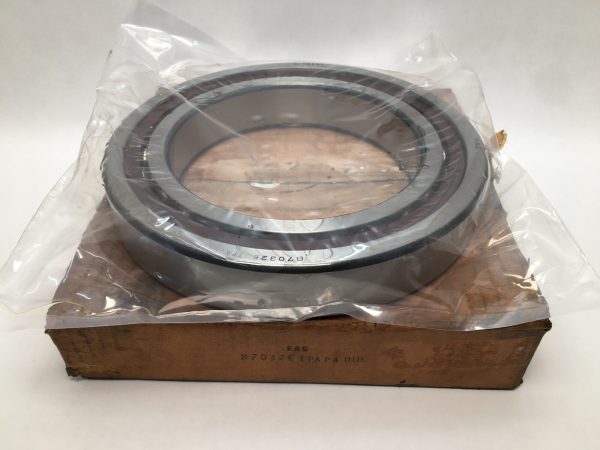FAG B7032E.TPA.P4.UL angular contact ball bearing, open design, wrapped in plastic on its original box