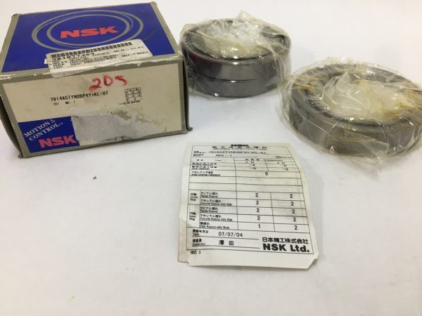 NSK 7914A5TYNDBP4Y+KL-01 angular contact ball bearing pair – image 1