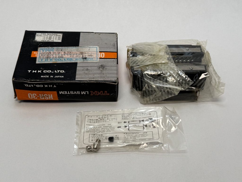 LM Guide Carriage Block, Size 30 for 28 mm Rail, 42 mm Height, Four-Row 45° Ball Contact, C 40.5 kN, GK Interchangeable Series, Block Only