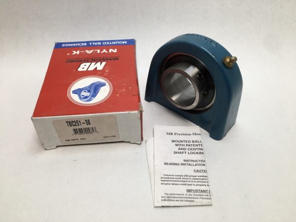 MB TBC25-1-5/8 tapped base pillow block – image 1