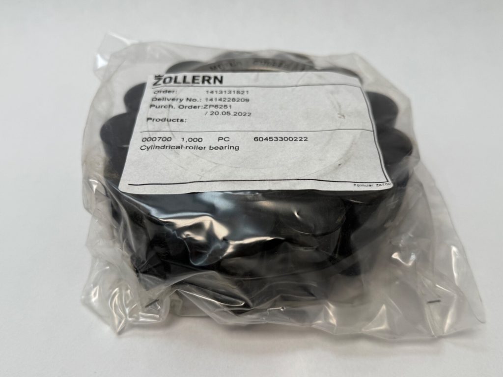 Cylindrical Roller Bearing — 2-3/4 in Bore, 5-1/4 in OD, 60 mm Width, Steel
