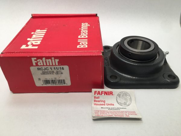 Fafnir RCJC1 11/16 four-bolt flange bearing unit – image 1