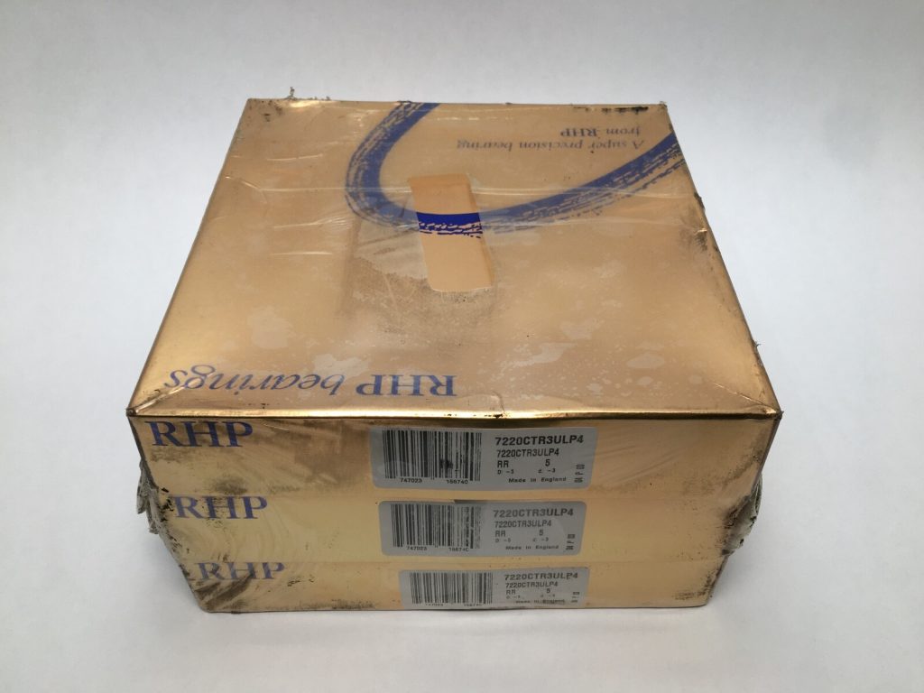 Super Precision Angular Contact Ball Bearing Triple Set - 100 mm ID, 180 mm OD, 34 mm Width, 15° Contact Angle, P4, Light Preload, Open