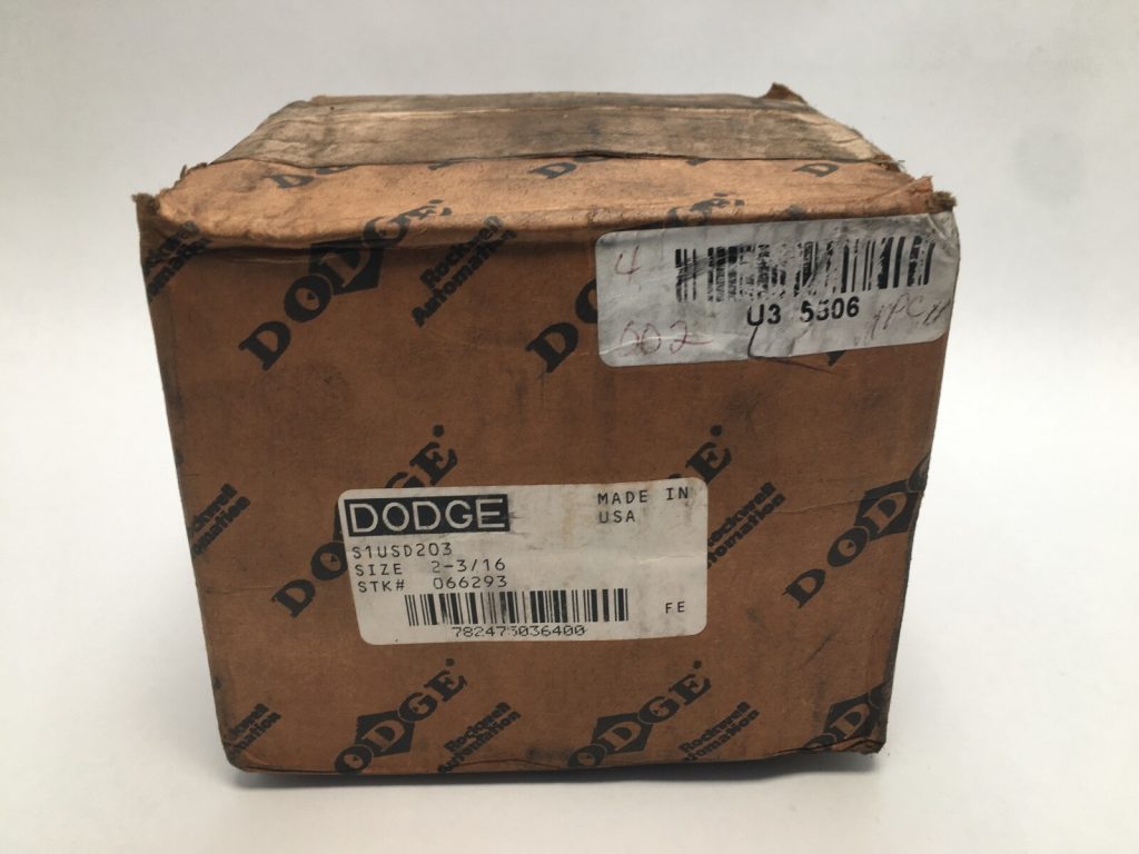 Dodge S1USD203 tapered roller bearing insert box, size 2-3/16 in, stock #066293
