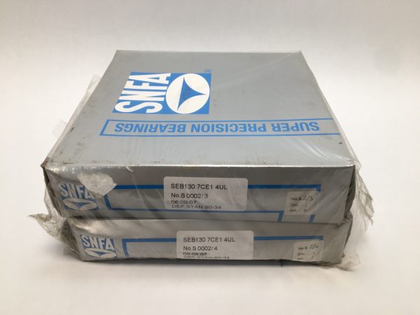 SNFA SEB130-7CE14UL Angular Contact Ball Bearing Set – image 1