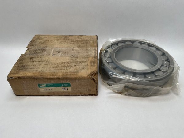 CBF 22224HLS spherical roller bearing, open type, shown in plastic wrap next to its labeled box