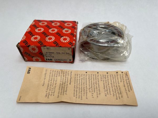 FAG B7008C.TPA.P4.DUL angular contact ball bearing pair – image 1