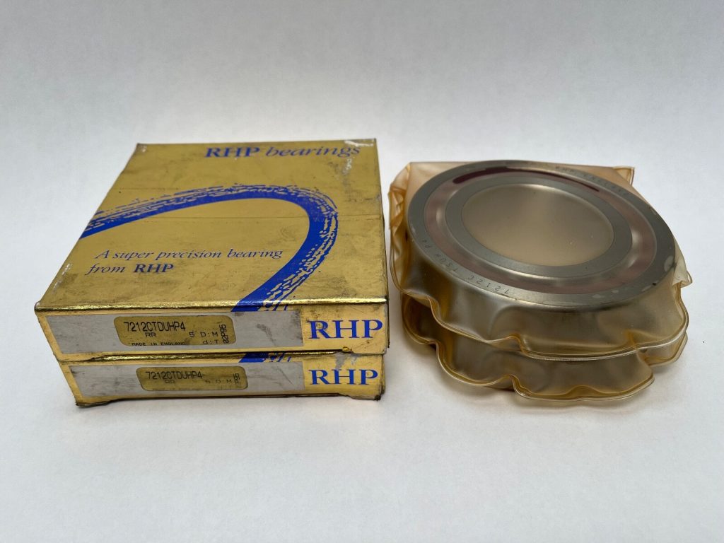 Super-Precision Angular Contact Ball Bearing - 60 mm ID, 110 mm OD, 22 mm Width, Open, 15° Contact Angle, Heavy Preload, Phenolic Cage, Universally Matchable Pair