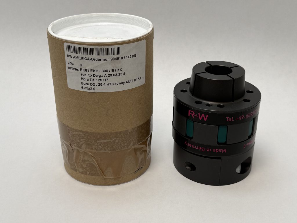 R+W EK6/EKH/300/B/XX Elastomer Jaw Coupling Size 300 25mm x 1" Bores