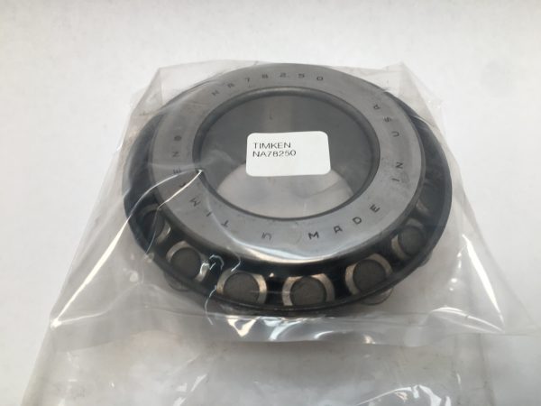 Timken NA78250 tapered roller bearing cone, wrapped in plastic with manufacturer label