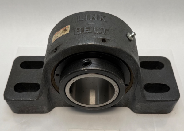 Link-Belt PEB22539FH pillow block bearing with 2-7/16" bore, two-hole mounting base