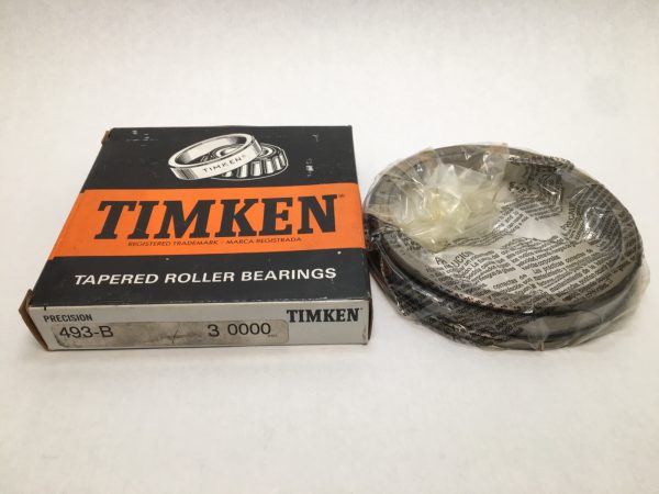 Timken 493B-3 flanged tapered roller bearing cup – image 1