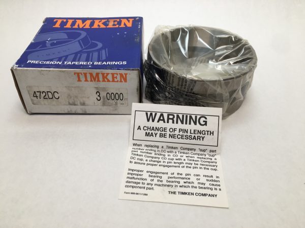 Timken 472DC-3 double tapered roller bearing cup – image 1