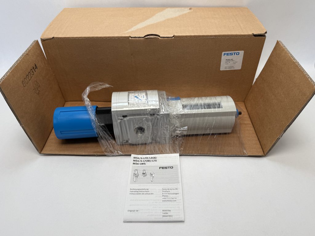 Festo MS6N-LFR-3/8-D7-E-R-V Filter Regulator 527667 3/8 NPT 40 Micron Auto Drain