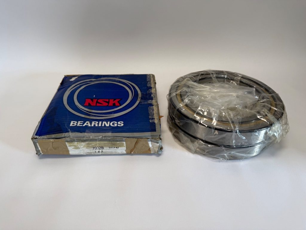 Angular Contact Ball Bearing Pair — 160 mm Bore, 240 mm OD, 38 mm Width Each, 40° Contact Angle, Back-to-Back Matched Set, Open, Straight Bore