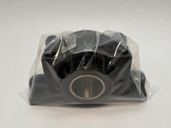 2-bolt pillow block bearing unit with 1-11/16" bore, sealed in plastic packaging