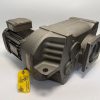 Parallel-Shaft Helical Gearmotor — 2 HP, 460 V 3-Phase, 48.37:1 Ratio, 36 rpm Output, B14 Flange, Keyed Hollow Shaft