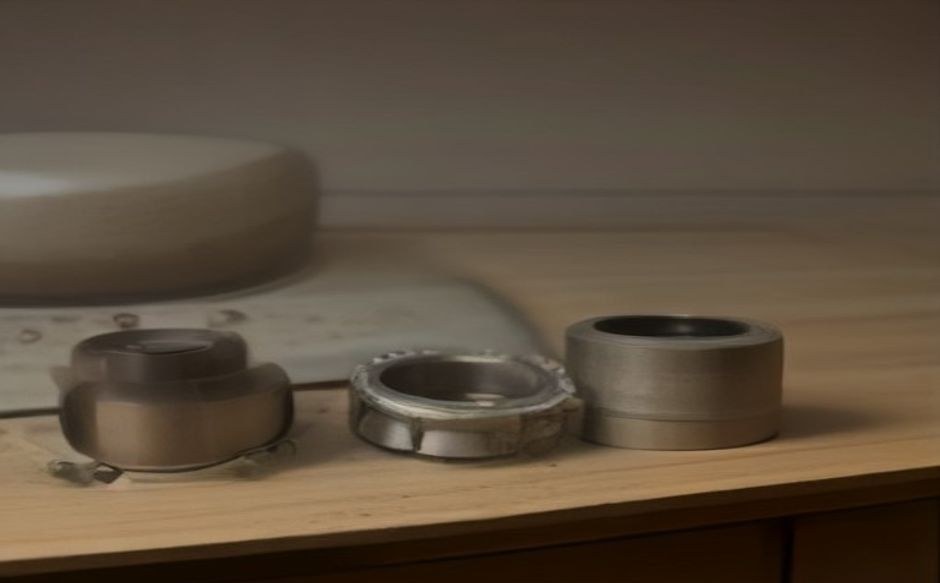 Different types of roller thrust bearings side by side